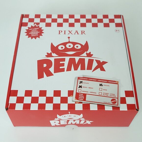 Disney Pixar Alien Remix Miguel, Sulley & Remy 3-Pack Toys Figures in Pizza Box - Picture 5 of 5